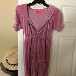Juicy couture velour zip up dress